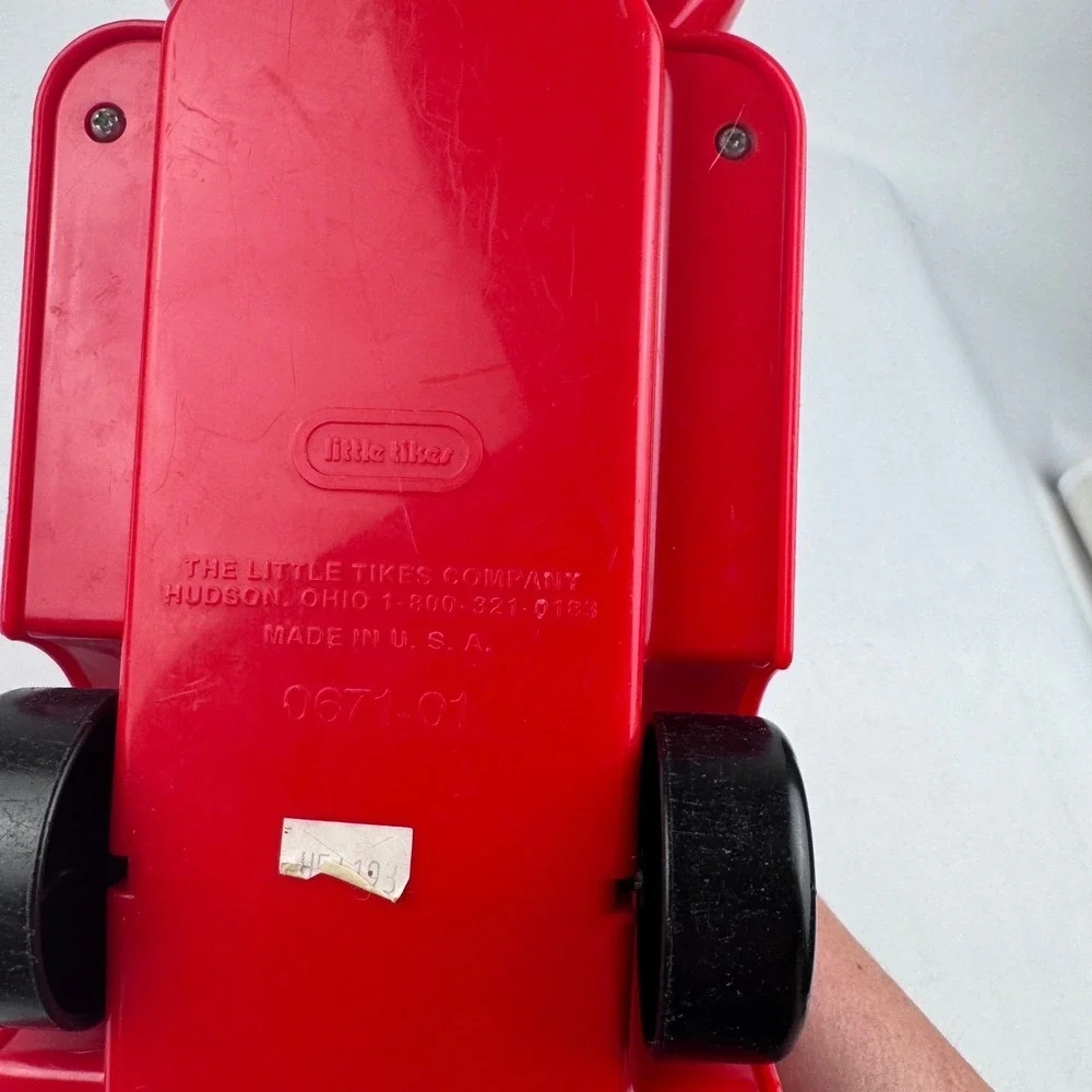 Vintage 90s Little Tikes Firetruck w Ladder No Figures